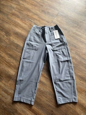 Athleta Men's Gray Straight-Leg Utility Chinos